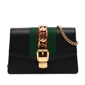 Gucci Super Mini Calfskin Web Sylvie