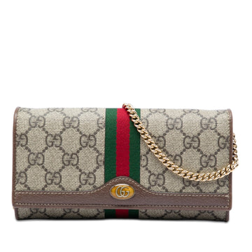 Gucci Gg Supreme Web Ophidia Wallet On