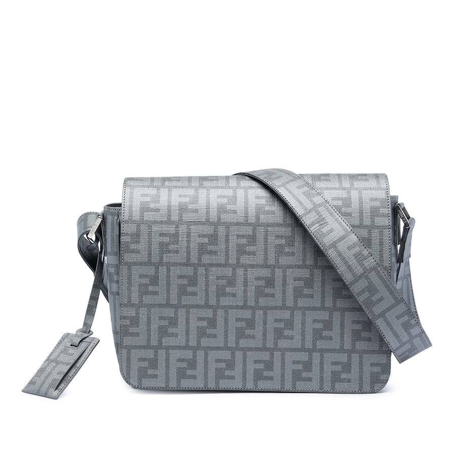 Fendi Zucca Spalmati Flap Crossbody Pre-