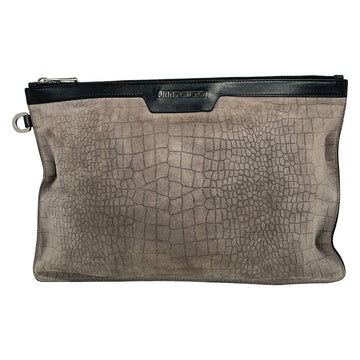 Jimmy Choo - Gray Beige Black Leather