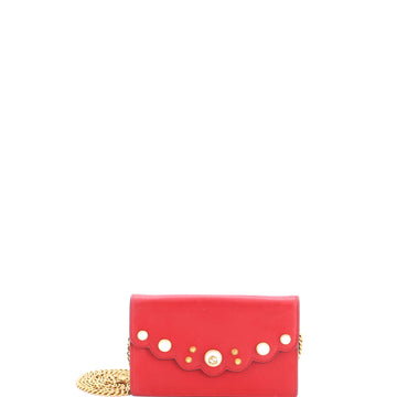 Gucci Pearly Peony Wallet On Chain