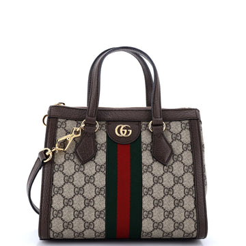 Gucci Ophidia Top Handle Tote Gg Coated