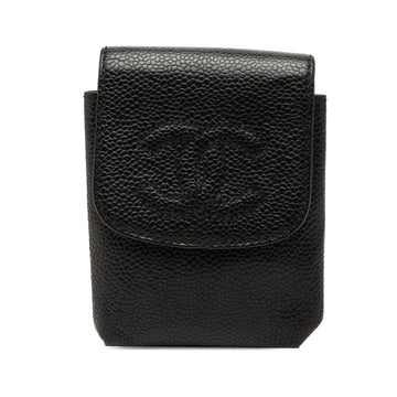 Chanel Cc Caviar Cigarette Case Pre-