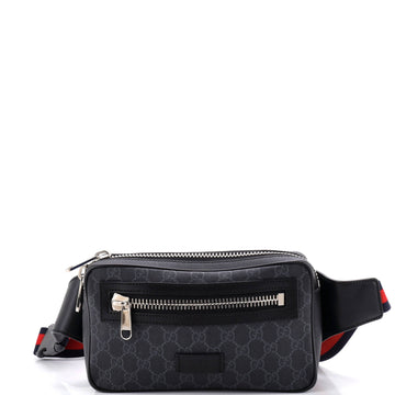 Gucci Soft Zip Belt Bag Gg Coated Canvas