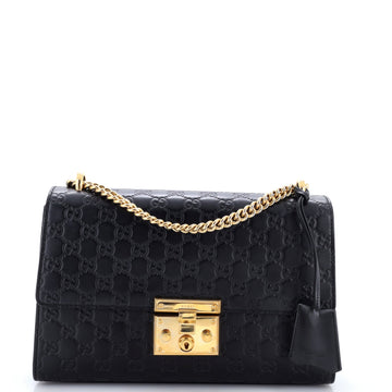 Padlock Shoulder Bag Guccissima Leather