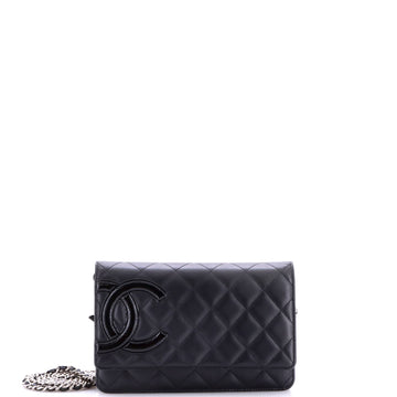 Chanel Cambon Wallet On Chain Quilted