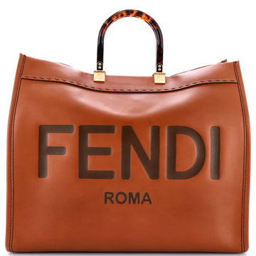Fendi Sunshine Shopper Tote Leather