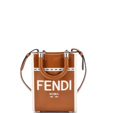 Fendi Sunshine Shopper Tote Patent And