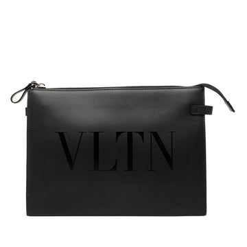Valentino Leather Vltn Clutch Pre-Loved