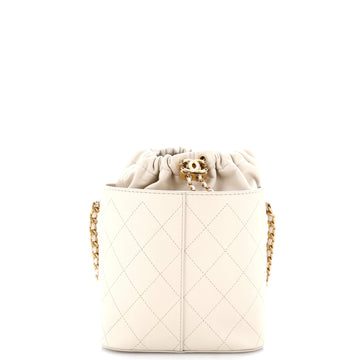 Chanel Cc Drawstring Bucket Crossbody