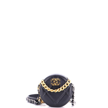 Chanel 19 Round Clutch With Chain