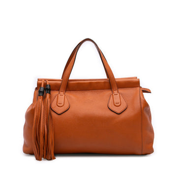 Gucci Leather Lady Tassel Top Handle Bag
