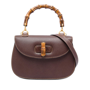 Gucci Grained Calfskin Bamboo Night Pre-