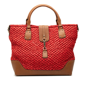 Gucci Wicker Santa Monica Tote Pre-Loved