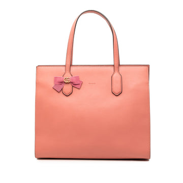 Gucci Gg Marmont Calfskin Ribbon Tote