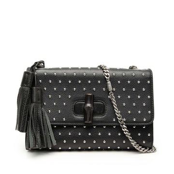 Gucci Medium Studded Leather Miss Bamboo