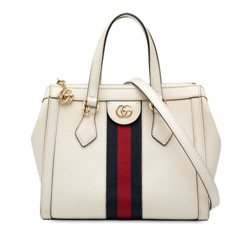 Gucci Small Leather Ophidia Satchel Pre-