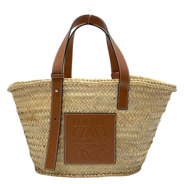 Loewe Basket Bag Medium Beige Brown Palm