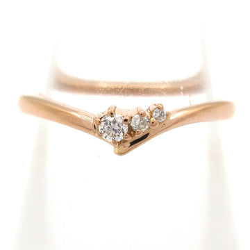 4C 18K Rose Gold Diamond Ring #5 3/8