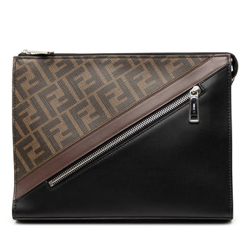 Fendi Zucca Coated Canvas Diagonal Front