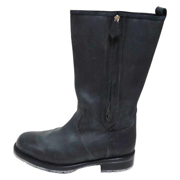 Hermes Dark Gray Mouton Men's Boots