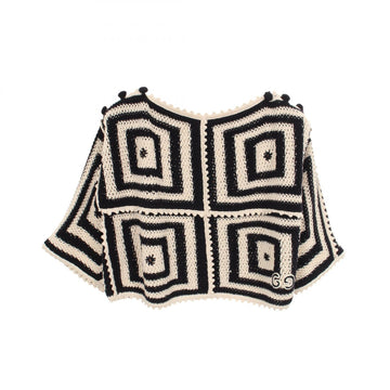 Gucci Gg Patch Cropped Knitwear Sweater