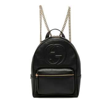 Gucci Pebbled Calfskin Soho Chain