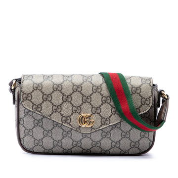 Gucci Gg Supreme Web Ophidia Pochette