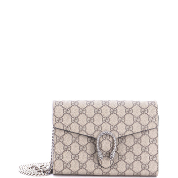 Gucci Dionysus Chain Wallet Gg Coated