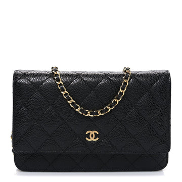 Chanel Caviar Quilted Wallet On Chain