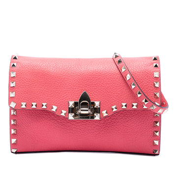 Valentino Small Leather Rockstud Flap