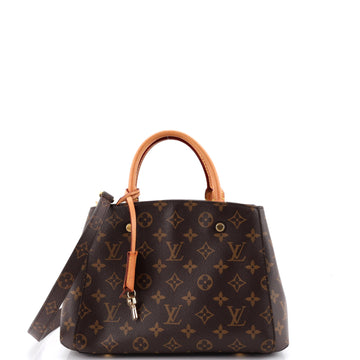 Louis Vuitton Montaigne Handbag Canvas