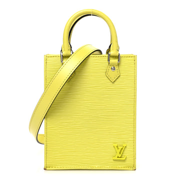 Louis Vuitton Epi Petit Sac Plat Yellow