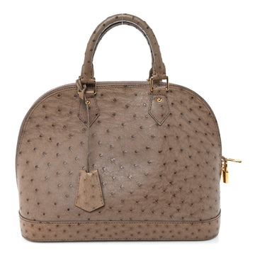 Louis Vuitton Ostrich Alma Pm Gris