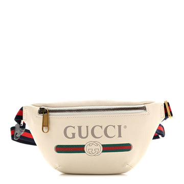 Gucci Grained Calfskin Small Logo Belt