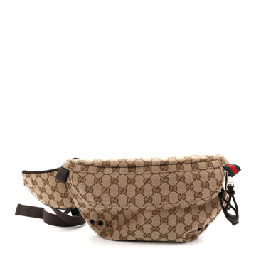 Gucci Large Belt Bag Beige Dark Brown