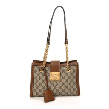 Gucci Gg Supreme Calfskin Small Padlock