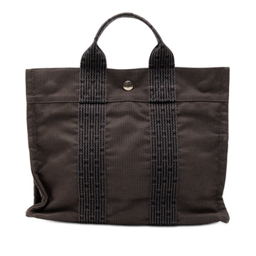 Hermès Canvas Herline Pm Pre-Loved Tote