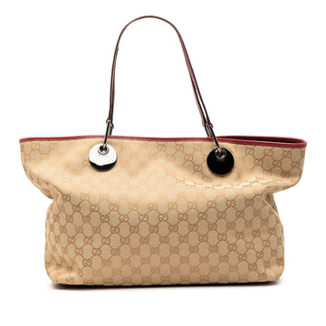 Gucci Gg Canvas Eclipse Tote Pre-Loved