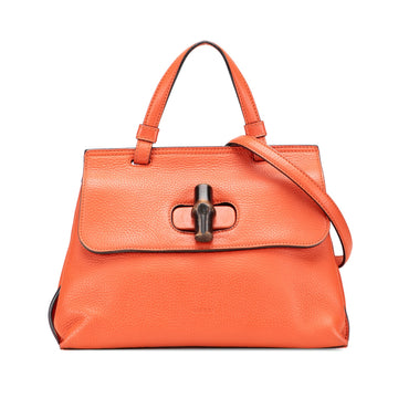 Gucci Small Calfskin Bamboo Daily
