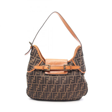 Fendi Zucca Shoulder Handbag Canvas