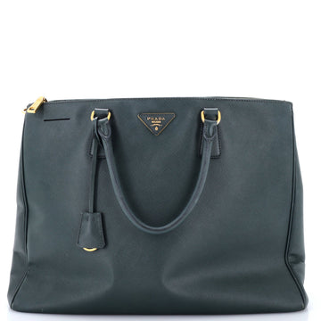 Prada Double Zip Lux Tote Saffiano