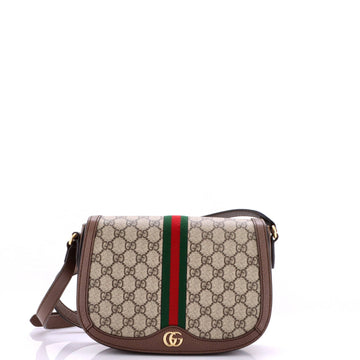 Gucci Ophidia Saddle Flap Shoulder Bag