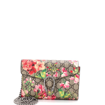 Gucci Dionysus Chain Wallet Blooms Print