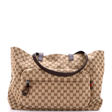 Gucci Front Pocket Debossed Logo Tote Gg