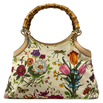 Gucci Flora Bamboo White Multi Jacquard