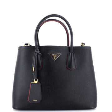 Prada Cuir Double Tote Saffiano Leather