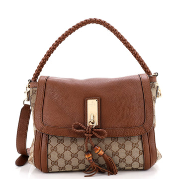 Gucci Bella Flap Shoulder Bag Gg Canvas
