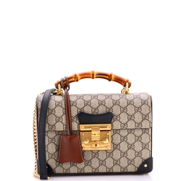 Gucci Padlock Bamboo Shoulder Bag Gg