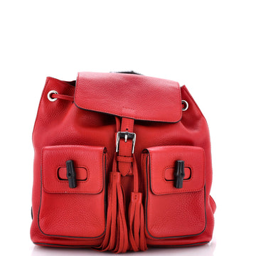 Gucci Bamboo Tassel Backpack Leather
